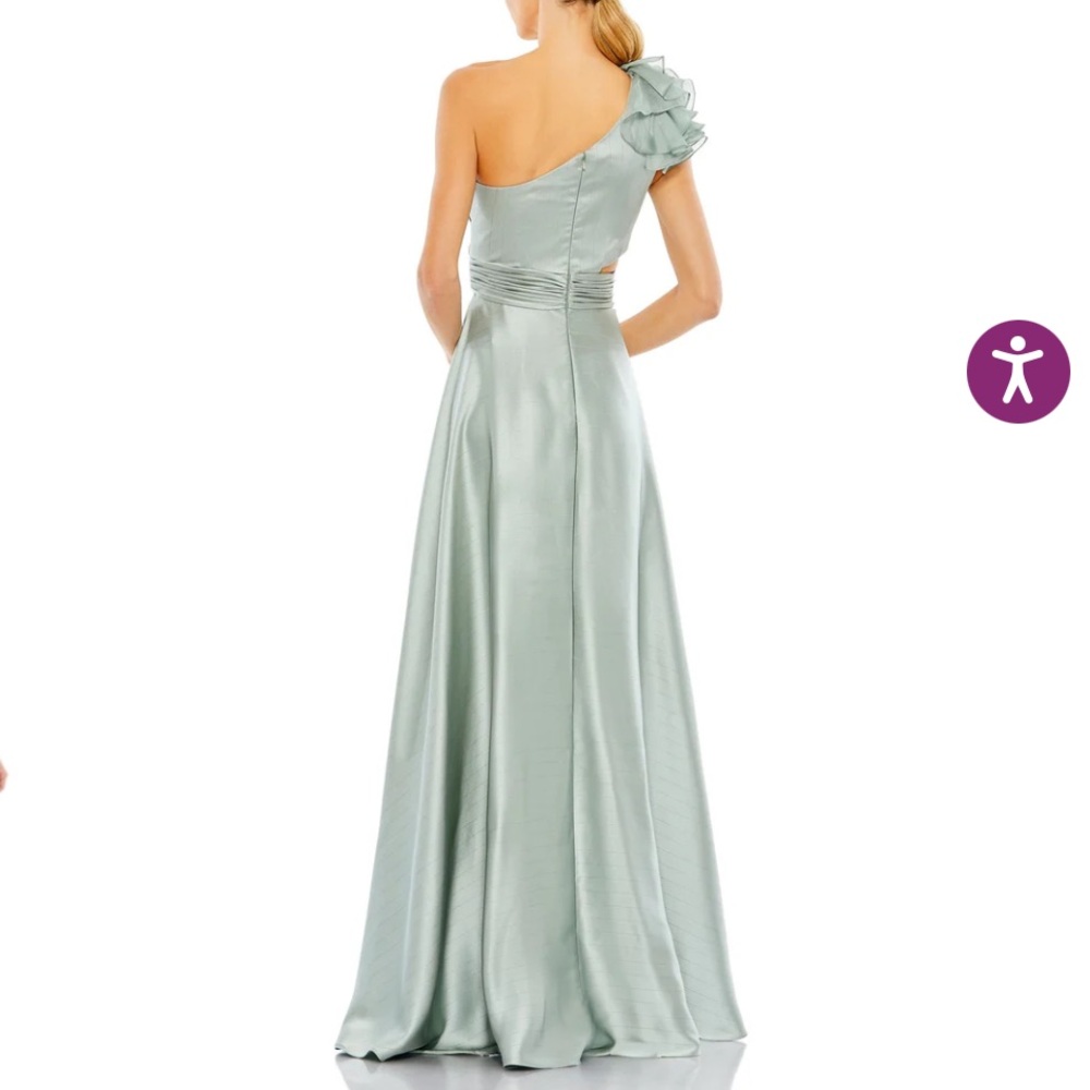 NWT Mac Duggal Women's Mint High-Low Dress Sz 12 - Picture 4 of 4
